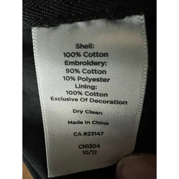 Talbots NWT Embroidered Eyelet Floral Blouse Size 2 - Picture 7 of 7